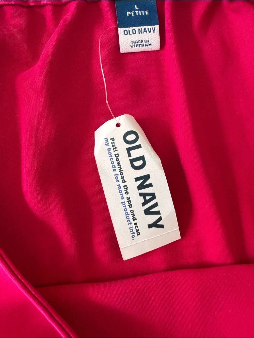 Old Navy Hot Pink Maxi Slip Skirt Size Large Petite NWT
